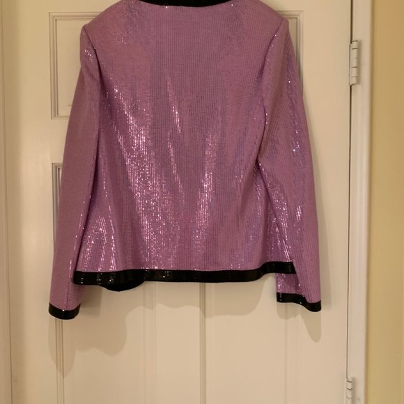 St John Evening lavender sequin jacket - Picture 3 of 5